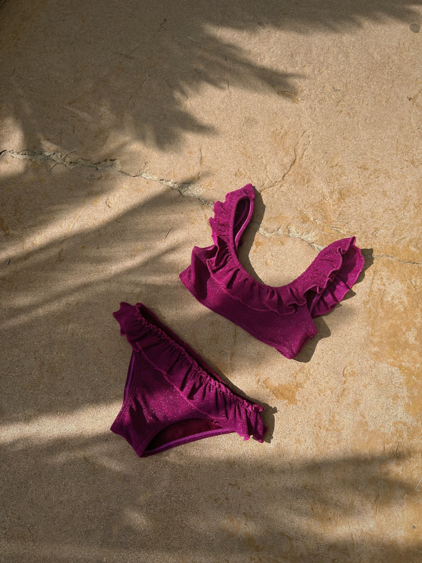 FUCHSIA SPARKLE BIKINI